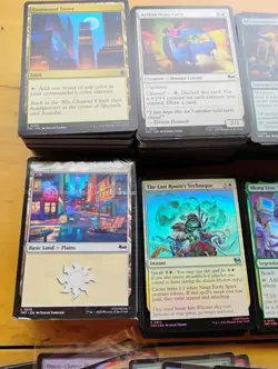 Lot of TMNT MTG Foil Uncommon & Commons, Bulk Non-Foil + Sealed Pack of 90 Lands - Image 2