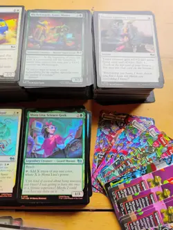 Lot of TMNT MTG Foil Uncommon & Commons, Bulk Non-Foil + Sealed Pack of 90 Lands - Image 3