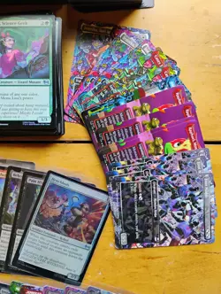 Lot of TMNT MTG Foil Uncommon & Commons, Bulk Non-Foil + Sealed Pack of 90 Lands - Image 4