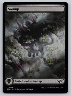 Swamp FULL ART FOIL - Outlaws of Thunder Junction - MTG - Image 1