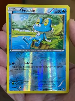 POKEMON FROAKIE 38/122 COMMON REVERSE HOLOFOIL BREAKPOINT NM CARD - Image 1