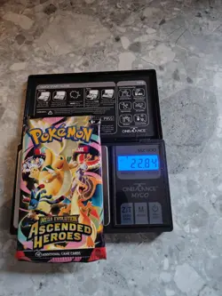 HEAVY! 22.84g Pokemon TCG Ascended Heroes Booster Pack (SEALED) god packU - Image 1