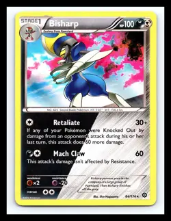💥 2016 Pokemon XY Steam Siege Bisharp Promos Holo #64/114 - Image 1