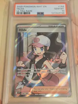 2025 Pokemon White Flare Hilda Ultra Rare #164/086 PSA 10 - Image 1