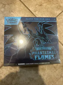 Pokemon New Unopened Mega Evolution Phantasmal Flames Elite Trainer Box Sealed - Image 1