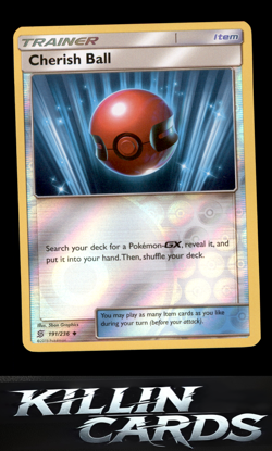 Reverse Holofoil Cherish Ball 191/236 Pokemon Uncommon SM - Unified Minds Card N - Image 1