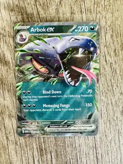 Arbok ex 151 Ultra Rare Pokemon TCG 024/165 Scarlet & Violet - Image 1