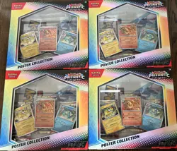 Lot of (4) Pokemon S&V “Prismatic Evolutions” Sealed Poster Boxes - Free Ship - Image 1