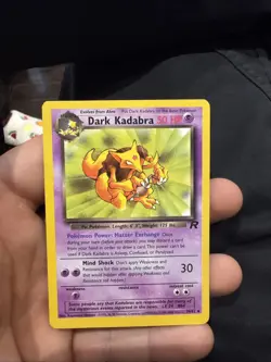 Pokemon TCG Dark Kadabra 39/82 Team Rocket Unlimited Non-Holo Regular Lp - Image 1