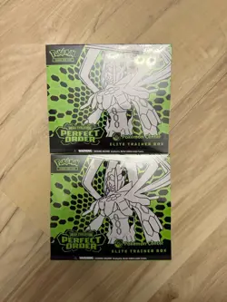 Two 2026 Pokwmon TCG Perfect Order Pokemon Center Elite Trainer Box x2 IN HAND - Image 1