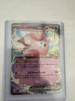 Lillie's Clefairy ex 056/159 Double Rare Holo Pokemon 2025 Journey Together NM - Image 1
