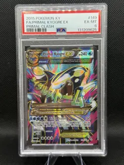 2015 Pokemon Xy Primal Clash 149 Full Art/primal Kyogre Ex PSA 6 - Image 1