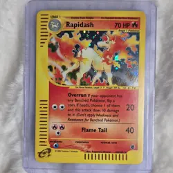 Pokemon Rapidash 026/165 Expedition Base Set Holo Rare 2002 70 HP Flame Tail - Image 1