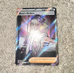Pokemon Boss's Orders Corbeau Trainer ASC 256/217 Rare Full Art Holo English - Image 1