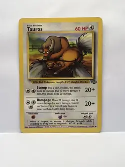Tauros - 47/64 - Non-Holo - Jungle - Uncommon - LP - Pokemon TCG - Image 1