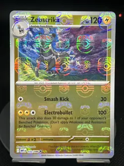 Pokemon TCG Zebstrika (Master Ball) 032/086 White Flare Reverse Holo NM - Image 1