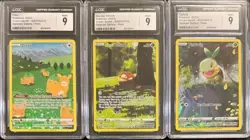CGC 9 DITTO GG22 HISUIAN VOLTORB GG01 TURTWIG GG31 CROWN ZENITH POKEMON MINT - Image 1