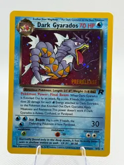 Pokemon TCG Dark Gyarados Holo Rare 8/82 Prerelease Promo Vintage - Image 1