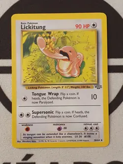 Pokemon Karte Schlurp 38/64 Dschungel Set Jungle Pokemon Lickitung NM - Image 2
