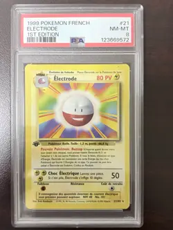 Electrode 21/102 1st Edition - Base Set - Pokemon - PSA 8 - French GRADED - Image 1