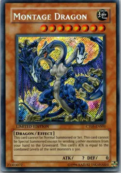 Yugioh Montage Dragon CT05-ENS01 Limited Edition Secret Rare NM - Image 1