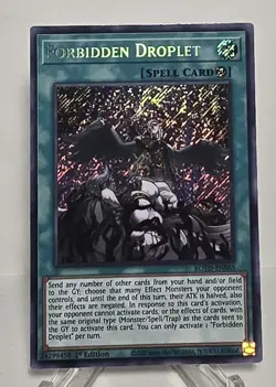 Forbidden Droplet ROTD-EN065 Secret Rare 1st Edition Yugioh TCG NM/M - Image 1