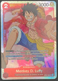 CARTE ONE PIECE MONKEY D. LUFFY OP01-024 SR 🇫🇷 FR 🇫🇷 OP01 - Image 1