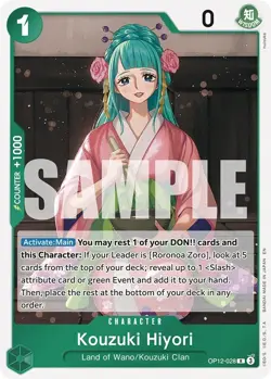 Kouzuki Hiyori - OP12-028 - Legacy of the Master - ONE PIECE Card - English - Image 1