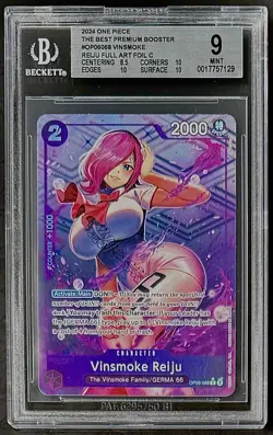 BGS 9 One Piece OP06-068 C* Vinsmoke Reiju - English-Wings of the Captain-Graded - Image 1