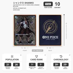 TAG 10 - Shanks ST16-004 SP [One Piece - A Fist Of Divine Speed] Japanese - Image 3