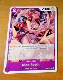ONE PIECE ENGLISH CARD GAME CARTE NICO ROBIN OP09-071 EN JCC MINT - Image 1