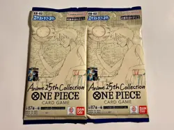 ONE PIECE EB-02 ANIME 25TH COLLECTION TCG JAPANESE X 2 BOOSTER PACK - Image 1
