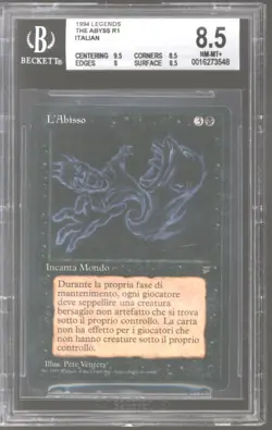 Magic MTG Legends Italian The Abyss BGS 8.5 (9.5, 8.5, 8, 8.5) NEAR MINT NM - Image 1