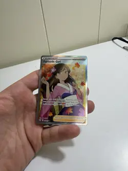 Pokemon TCG Furisode Girl Silver Tempest Trainer Full Art Holo Rare 190/195 - Image 1