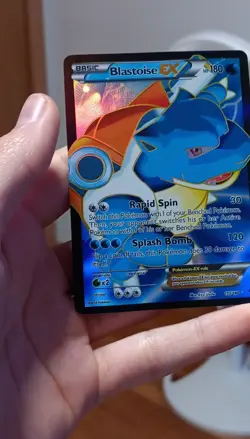 Pokemon TCG Blastoise EX Full Art 142/146 XY Ultra Rare Holo 180HP - Image 1