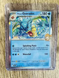 Pokemon TCG Misty's Gyarados Reverse Holo Rare Destined Rivals 049/182 - Image 1