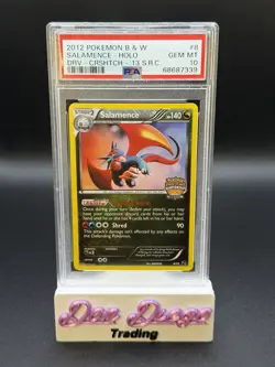 2012 Pokemon B&W Crosshatch Championships #8 Salamance Holo PSA 10 (POP 6!) - Image 1
