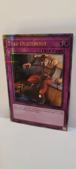 Yugioh! TCG - Trap Dustshoot - Quarter Century Secret Rare - RA04-EN121 Stampede - Image 1