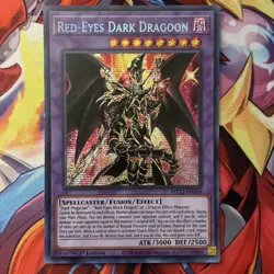 *** RED-EYES DARK DRAGOON *** PRISMATIC SECRET RARE 1ST MP22-EN264 MINT YUGIOH! - Image 1