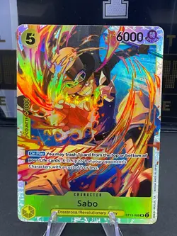 Sabo ST13-008 SR The Ultimate Deck The Three Brothers Bond One Piece TCG - Image 1