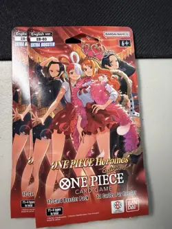 ONE PIECE Heroines EB-03 Sleeved Booster Pack English LOT OF 2 New/Sealed - Image 2