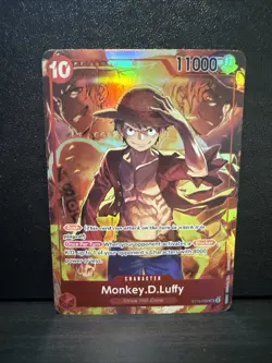Monkey D Luffy ST10-006 SR Treasure Booster Promo One Piece NM - Image 3