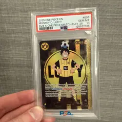 PSA 10 Monkey D Luffy ST13-003 BVB Borussia Dortmund ONE PIECE Matchday Promo EN - Image 1