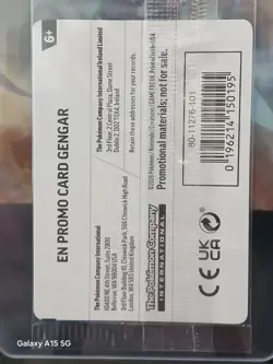 Gengar 050/088 Gamestop Exclusive Stamped Card Sealed Pokemon Card - Image 3