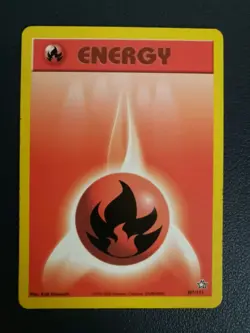 Pokemon Card Energy Fire Energy 107/111 Neo Genesis Common WOTC - Image 1