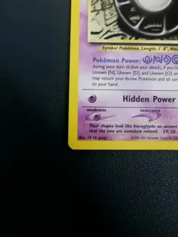 Pokemon Card Unown U 51/75 Neo Discovery Uncommon - Image 4