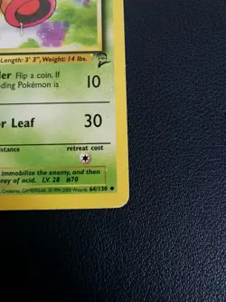 Pokemon Card Weepinbell 64/130 Base Set 2 Uncommon WOTC - Image 5