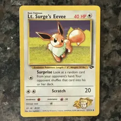 Pokemon Card - Lt. Surge's Eevee Gym Challenge 51/132 Uncommon - Image 1