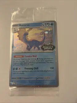 1x Pokemon Aurorus Perfect Order Promo Holo Card 024/088 Stage 2 TCG SEALED - Image 1