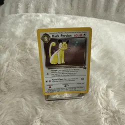 Dark Persian Pokemon Card WOTC Black Star Promo #17 Holo SWIRL 2000 NM - Image 1